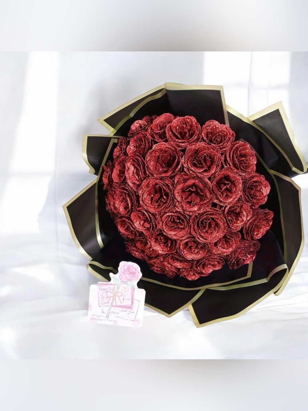🌹🆕🌹Glitter Red Rose Bouquet
